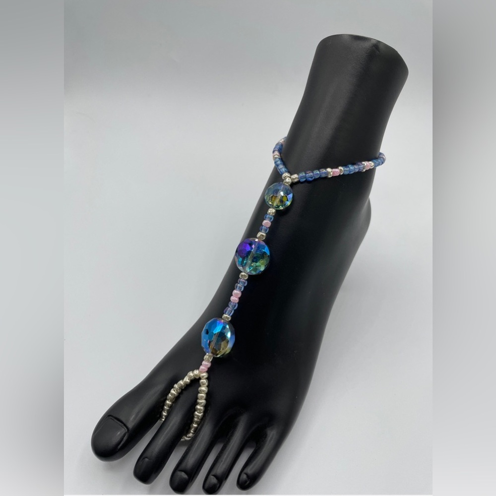 Fadaka Ayo “Silver Joy” Barefoot Sandals